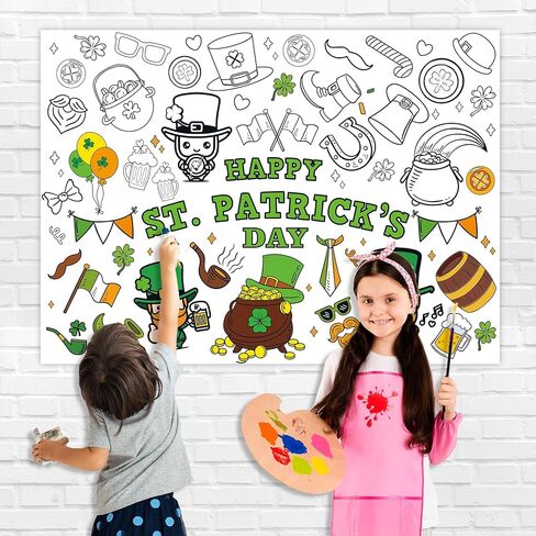 43.3 x 31.5 Inch Graduation Coloring Paper Tablecloth Poster for Kids - Disposable Giant Color-in Banner for Children's Activity - Educational Decoration for Classroom, Playroom, Kindergarten Favors in Saudi Arabia