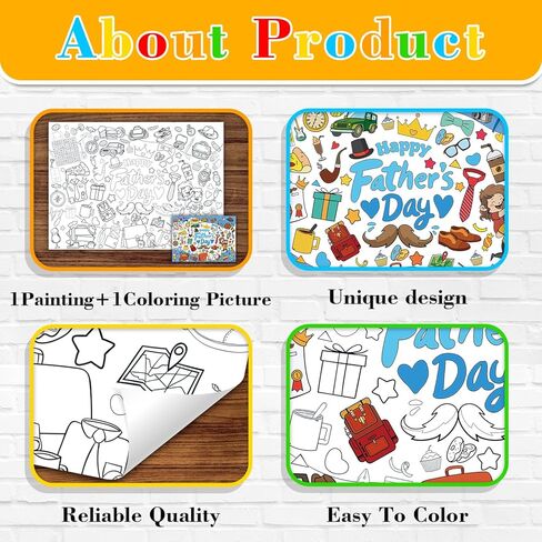 43.3 x 31.5 Inch Graduation Coloring Paper Tablecloth Poster for Kids - Disposable Giant Color-in Banner for Children's Activity - Educational Decoration for Classroom, Playroom, Kindergarten Favors in Kuwait