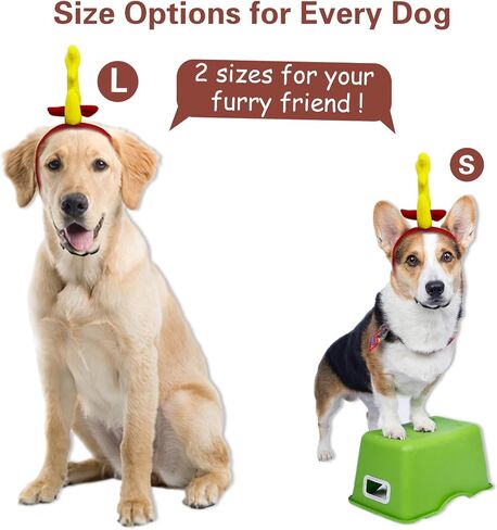 Reindeer Antlers Headband Dog Christmas Costume Dog Halloween Costume(Yellow Red, Reindeer-S) in Saudi Arabia