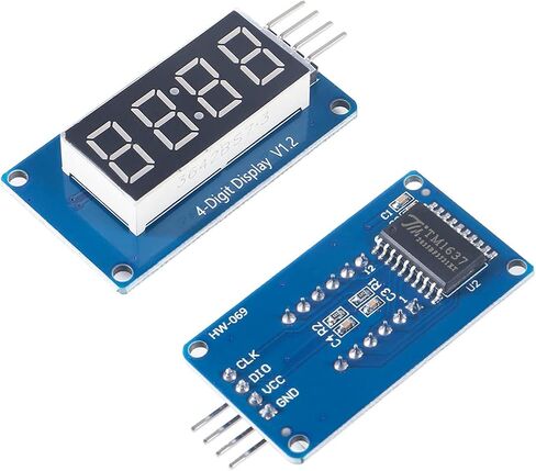 5 قطعة TM1637 0.56 بوصة 4 بت وحدة عرض LED رقمية مع عرض الساعة 0.36 بوصة الأنود المشترك الأحمر أنبوب رقمي مع كابل لـ Arduino Raspberry Pi DIY Kits in Saudi Arabia