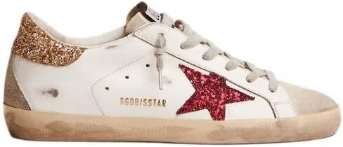 Golden Goose Super-Star Sneakers with Colored Glitter Star and Heel tab Sneakers in Saudi Arabia