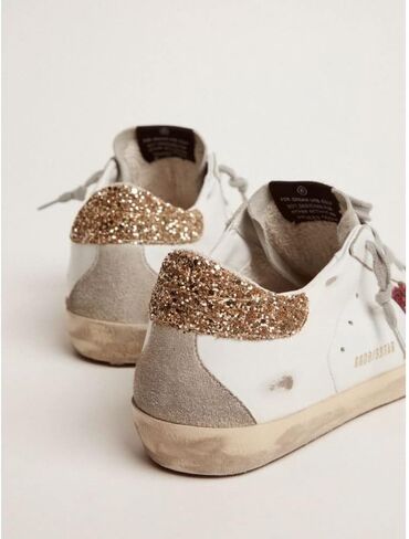 Golden Goose Super-Star Sneakers with Colored Glitter Star and Heel tab Sneakers in Saudi Arabia