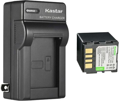 Kastar 4-Pack Battery and AC Wall Charger Replacement for JVC GZ-MG505AS GZ-MG505B GZ-MG505E GZ-MG505EK GZ-MG505EX GZ-MG505S, JVC BN-VF707 BN-VF707U JVC BN-VF714 BN-VF714U JVC BN-VF733 BN-VF733U in Saudi Arabia