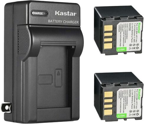 Kastar 4-Pack Battery and AC Wall Charger Replacement for JVC GZ-MG77EX GZ-MG77EY GZ-MG77EZ GZ-MG77U GZ-MG77US GZ-MG500 GZ-MG500AC GZ-MG500U GZ-MG505 GZ-MG505AA GZ-MG505AC GZ-MG505AG GZ-MG505AH in Saudi Arabia