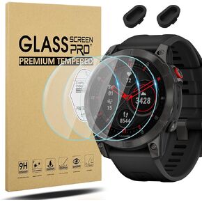 Suoman 4 عبوات لواقي الشاشة الزجاجي المقوى Garmin Epix Gen 2، ساعة ذكية 2.5D 9H صلابة زجاج مقوى رفيع للغاية لواقي الشاشة Garmin Epix Gen 2