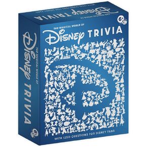 PlayMonster The Magical World of Disney Trivia: 100 Years of Wonder Trivia Board Game Cards for Children with Disney + Pixar Art, Exclusive Pin, for Kids Ages 6+