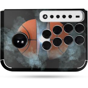 Gaming Skin Compatible with Hori Fighting Stick Mini (PS5, PS4, PC) - Basketball Orb - Premium 3M Vinyl Protective Wrap Decal Cover - Easy to Apply | Crafted in The USA by MightySkins