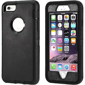 Annymall Case Compatible for iPhone 8 & iPhone 7, Heavy Duty [with Kickstand] [Built-in Screen Protector] Tough 4 in1 Rugged Shorkproof Cover for Apple iPhone 7 / iPhone 8