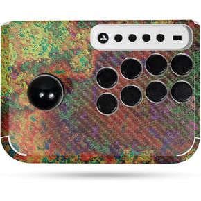 Carbon Fiber Gaming Skin Compatible with Hori Fighting Stick Mini (PS5, PS4, PC) - Rust - Premium 3M Vinyl Protective Wrap Decal Cover - Easy to Apply | Crafted in The USA by MightySkins