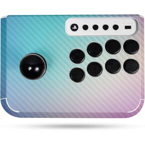 Carbon Fiber Gaming Skin Compatible with Hori Fighting Stick Mini (PS5, PS4, PC) - Vivid Fog - Premium 3M Vinyl Protective Wrap Decal Cover - Easy to Apply | Crafted in The USA by MightySkins