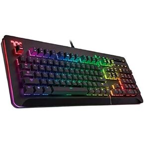Thermaltake Level 20 RGB Black Aluminum Gaming Keyboard Razer Green Switches, 16.8M Color RGB, 32 Color Zone Options, Alexa Voice Control & Razer Chroma Sync Compatible, KB-LVT-RGBRUS-01