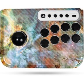 Carbon Fiber Gaming Skin Compatible with Hori Fighting Stick Mini (PS5, PS4, PC) - Space Cloud - Premium 3M Vinyl Protective Wrap Decal Cover - Easy to Apply | Crafted in The USA by MightySkins