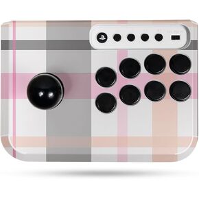 Gaming Skin Compatible with Hori Fighting Stick Mini (PS5, PS4, PC) - Plaid - Premium 3M Vinyl Protective Wrap Decal Cover - Easy to Apply | Crafted in The USA by MightySkins