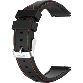 LOKEKE for TicWatch Pro 3 Replacement Wrist Band - 22MM Replacement Silicone Wrist Watch Band Strap For TicWatch Pro 3/3 LTE(Silicone Black) in Kuwait