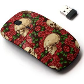 2.4G Wireless Mouse with Cute Pattern Design for All Laptops and Desktops with Nano Receiver - Gothic Color Hand