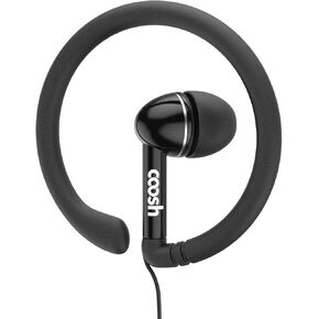 ADIB071SG3B1L Wired Comfort in-Ear Earbuds Headphones with Removable Earhooks (Black)