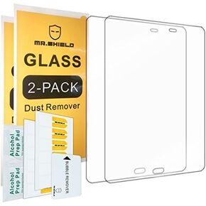 [2-PACK]-Mr.Shield Designed For Samsung Galaxy Tab A 9.7 Inch [Tempered Glass] Screen Protector [0.3mm Ultra Thin 9H Hardness 2.5D Round Edge] with Lifetime Replacement