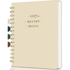Perfect Blank Recipe Book-Recipe Book to Write in Your Own Recipes,Hardcover Personal Blank Recipe Book, Recipe Notebook Hold 144 Exclusive Formula Recipes (olive-green)