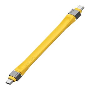 sharge USB C to USB C Cable Up to 10Gbps Data Transfer 0.45ft, 100W (5A) Fast Charging, for iPhone 15, MacBook Pro, Samsung Galaxy, and More. Yellow