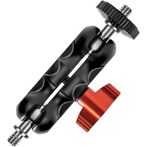 Magic Arm with Double Ball Head and 1/4" Screw - Compatible with Super Clamp, Camera Cage, Monitor and Microphone - Max Load up to 2kg / 4.4lb