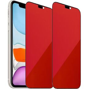 2 Pack Anti-Blue Privacy Tempered Glass for iPhone XR/iPhone 11 Anti-Spy Screen Protector Anti-Peeping Film Gradient Colorful 6.1 inch