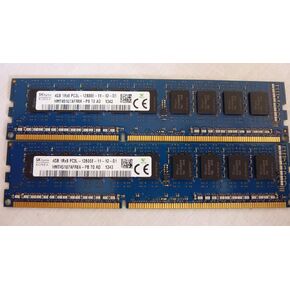 HMT451U7AFR8A-PB HYNIX 4GB 1X4GB PC3-12800 DDR3 1600MHZ SDRAM 1rx8 Ecc Unbuffered Cl11 240-Pin Dimm Memory Module. New Bulk Pack.