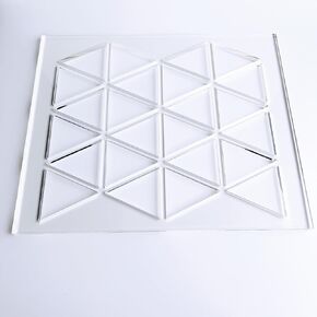 Triangle Pattern Router Template, Router Inlay Template, Clear Acrylic Router Jig, Woodworking Template, Craft Template
