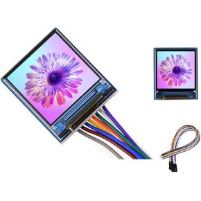 Waveshare 0.85inch LCD Module IPS Display Panel, 128x128 Resolution 65K RGB Display Colors, Controlled via SPI Bus Compatible with Raspberry Pi/forArduino/STM32/ESP32/RP2040/Jetson Series