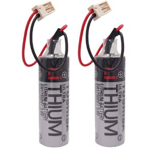 2 Pcs R13N860011 ER17500V 3.6V 2700mAh Battery for EPSON Robot Battery C4 Series R13N860011 Battery (2 Pcs)