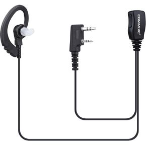 2-Pack Two Way Radio Headset with Mic PTT, 3.5mm+2.5mm 2 Pins Walkie Talkie Earpiece, Compatible with Kenwood ProTalk FreeTalk Bao Feng Walkie Talkies