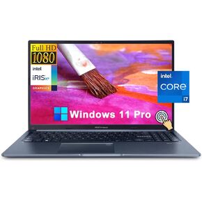 ASUS Vivobook 15, 15.6" FHD Touchscreen Business Laptop[Windows 11 Pro], 12th Gen Intel 10-Core i7-1255U, 40GB DDR4 RAM, 4TB PCIe SSD, Backlit KB, Wi-Fi 6, BT 5.1, Webcam, USB-C, HDMI, w/Battery