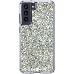 Case-Mate Samsung Galaxy S21 FE 5G Case - Twinkle Stardust with 10ft Drop Protection & Wireless Charging - Luxury Bling Glitter Case for Samsung Galaxy S21 FE 5G - Shock Absorbing, Anti Scratch Tech