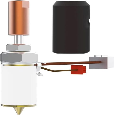 HysiPrui 3D Printer Assembled Ceramic Hot End Kit - High Temperature Resistance to 300°C Hotend/Printhead Replacement with Low Friction Brass Nozzle, for K1/K1 MAX/Ender 3 V3 KE/CR10 SE in Saudi Arabia