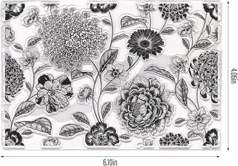 Mushroom Clear Stamps for Card Making, Autumn Flower Leaves Clear Rubber Stamps Plants Stamps for Holiday Card Making DIY Scrapbooking Transparent Album Decor Paper Craft in Saudi Arabia