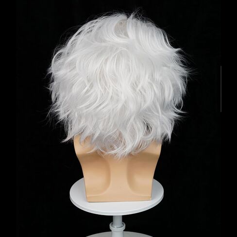 Black Wig with Bun for Women, 17.7 Inch Medium Long Straight Black Bride Goth Wig with Bangs Bun + Wig Cap for Halloween Costume Party Cosplay in Saudi Arabia