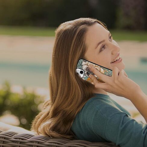 حافظة محفظة لهاتف iPhone 14 مع حامل بطاقة، حافظة قابلة للطي من جلد البولي يوريثان [3 فتحات] غطاء جيب بإبزيم مغناطيسي لهاتف iPhone 14 (أزهار الطيور) in Kuwait