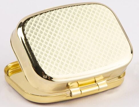 AmyZone Metal Pill Organizer Vintage Portable Compact Pill Box Pill Casefor Purse/Pocket to Contain Vitamins/Tylenol/Fish Oil/Supplements/Meds/Tablet (Happy Pills-Love Heart) in Saudi Arabia