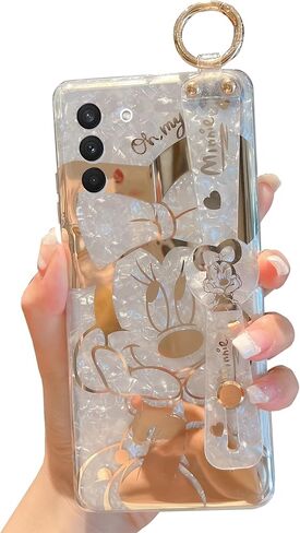 for Galaxy S24 Ultra Case Wrist Band Kickstand Cover Ultra Slim IMD Animal Pattern Shockproof Protection Holder Cover for Samsung Galaxy S24 Ultra 5G(Cartoon Characters) in Saudi Arabia