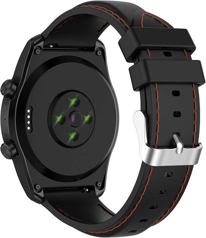 LOKEKE for TicWatch Pro 3 Replacement Wrist Band - 22MM Replacement Silicone Wrist Watch Band Strap For TicWatch Pro 3/3 LTE(Silicone Black) in Kuwait
