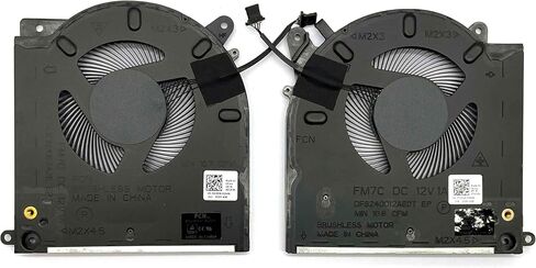 قطعة بديلة جديدة لمروحة تبريد وحدة المعالجة المركزية + وحدة معالجة الرسومات من BestParts لجهاز Dell Alienware M15 R3 (سلسلة RTX 20)، P/N: 0D1X38 0TG9V0 in Saudi Arabia