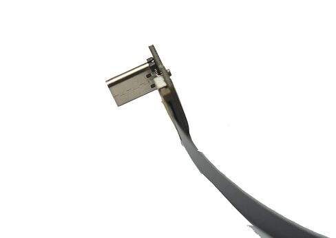 كابل طويل أسود FFC USB C FPV مسطح رفيع وشريط FPC USB من النوع C 90 درجة إلى USB A القياسي للمزامنة والشحن (50 سم) in Kuwait