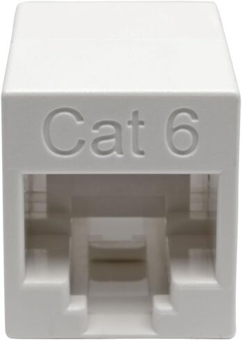 Tripp Lite Cat6 Gigabit Ethernet Straight-Through Modular In-Line Coupler Compact RJ45 White F/F TAA (N234-001-WH) in Saudi Arabia
