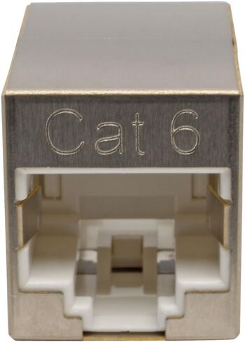 Tripp Lite Cat6 Gigabit Ethernet Straight-Through Modular In-Line Coupler Compact RJ45 White F/F TAA (N234-001-WH) in Kuwait
