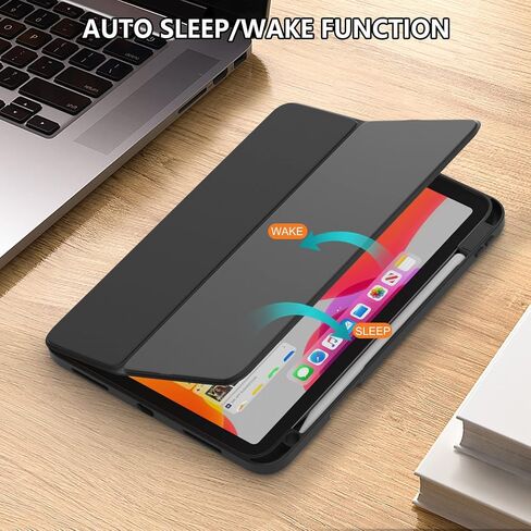 Rotating Case for iPad 10th Generation 10.9 Inch Tablet (2022 Model) Cover with Pencil Holder - 360 Degree Rotating Multi-Angle Viewing Protective Stand Cover with Auto Sleep/Wake,Black in Saudi Arabia