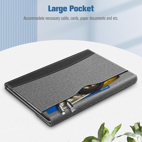حافظة Fintie لجهاز Samsung Galaxy Tab A9 Plus/A9+ 5G 11 بوصة موديل 2023 (SM-X210/X216/X218)، غطاء عمل متعدد الزوايا مع جيب للنوم/الاستيقاظ التلقائي، رمادي in Saudi Arabia
