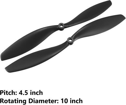 TOP-VIGOR 8pcs CW CCW RC Propellers 9047 9 x 4.7 Inch 2-Vane Fixed-Wing RC Vehicle Propellers Replacement for RC Airplane with Adapter Rings Nylon Red, 4CW+4CCW in Saudi Arabia