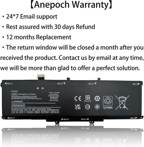ZG06XL Laptop Battery Replacement for HP Elitebook 1050 G1 ZBook Studio G5 X360 G5 Series ZG06095XL HSTNN-1B8H HSTNN-IB8H HSN-Q11C L07046-855 L07351-1C1 11.55V 95.9Wh 8310mAh 6-Cell in Saudi Arabia