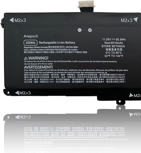 ZG06XL Laptop Battery Replacement for HP Elitebook 1050 G1 ZBook Studio G5 X360 G5 Series ZG06095XL HSTNN-1B8H HSTNN-IB8H HSN-Q11C L07046-855 L07351-1C1 11.55V 95.9Wh 8310mAh 6-Cell in Saudi Arabia