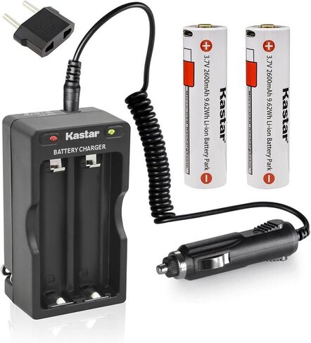 بطارية Kastar 3Pack + شاحن سفر بديل لبطارية SLB26، Stinger 2020، ProTac HL 5-X USB، PolyTac 90 X USB، ضوء الزاوية اليمنى، PolyTac X USB، ProTac 90 X USB in Kuwait