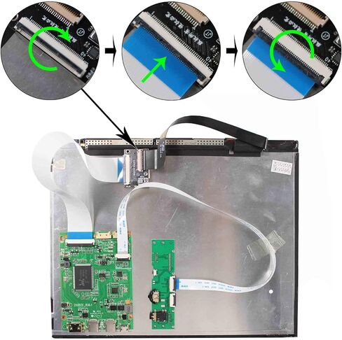 VSDISPLAY 9.7 بوصة IPS LCD شاشة 2048x1536 9.7 بوصة LP097QX1/LTL097QL01/HQ097QX1 مع لوحة تحكم LCD Mini HD-MI من النوع C VS-RTD2556HC-V2 in Saudi Arabia